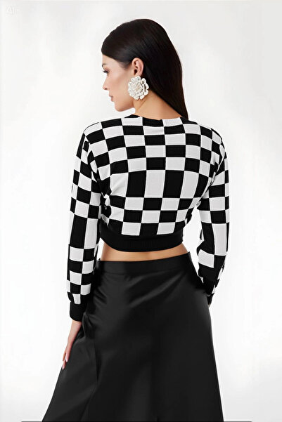 hazelin Women's Plain Black Satin Finished Midi Length Skirt with Elastic Waist Hzl23s-bd1101471