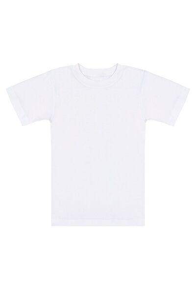 ÖZKAN underwear Boy's T-Shirt - 100% Cotton, Flexible and Comfortable Half Sleeve, Closed Neck Undershirt Özkan 0706 10 Pack