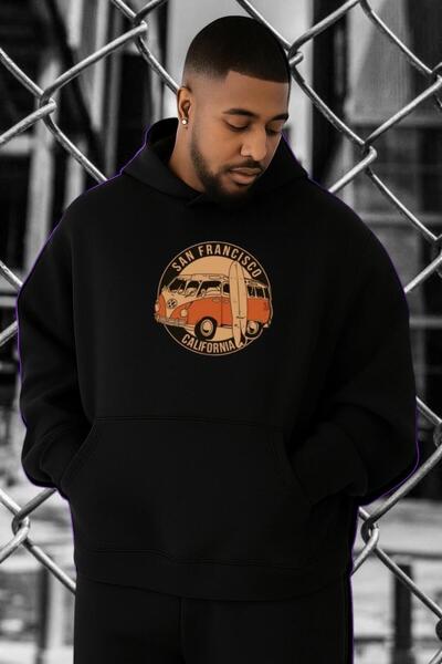 DM DOLCE MORE Hanorac supradimensionat cu imprimeu SAN FRANCISCO WOSWOS