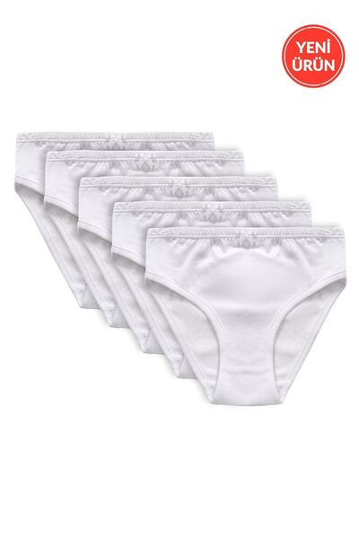ÖZKAN underwear Özkan 43027 - Pachet de 5 chiloți confortabili din bumbac Lycra pentru fete