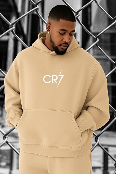E-ROMA Cr7 Printed Oversized Sweatshirt
