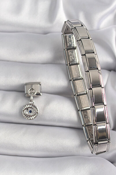 Lisinya 316L فولاذ فضي اللون متدلي من حجر الزركون نموذج العين سحر الترشيح -