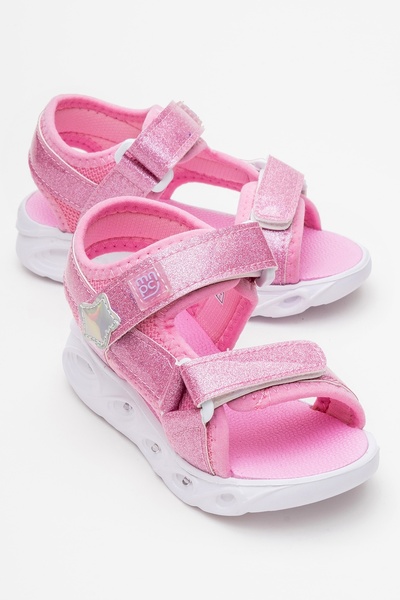mnpc Girl's Pink Lighted Anatomical Lightweight Daily Sandals