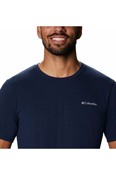 Columbia AO0805 ΑΝΔΡΙΚΟ ΜΠΛΟΥΖΑ SUN TREK ΜΕ ΚΟΝΤΟ ΜΑΝΙΚΙ Μπλε ναυτικό
