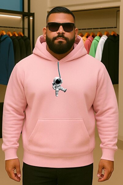 E-ROMA Hanorac supradimensionat cu imprimeu astronaut