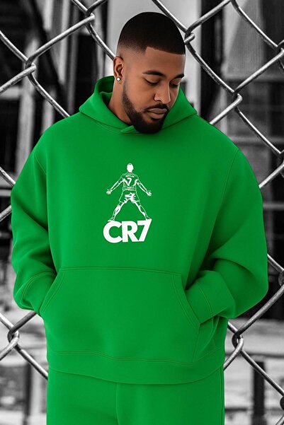 E-ROMA Cr7 Printed Oversized Sweatshirt