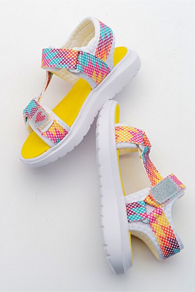 mnpc Girl's Multicolored Anatomical Lightweight Sports Sandals