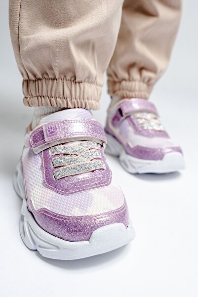 mnpc Lilac Lighted Girls' Sneakers