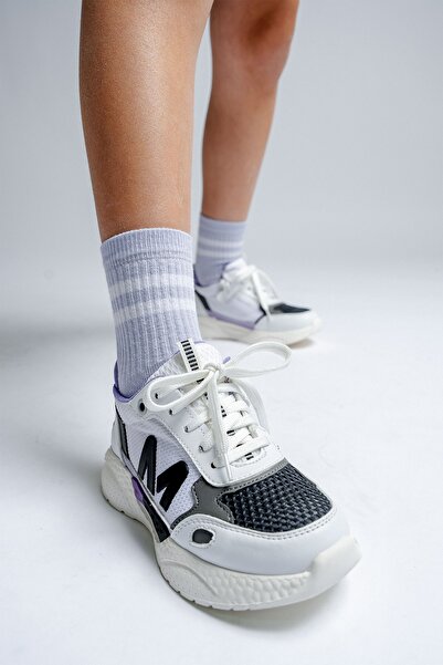 mnpc Kız Çocuk Beyaz Günlük Spor Ayakkabı