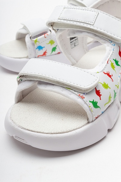 mnpc Αγορικά λευκά ανατομικά αθλητικά σανδάλια