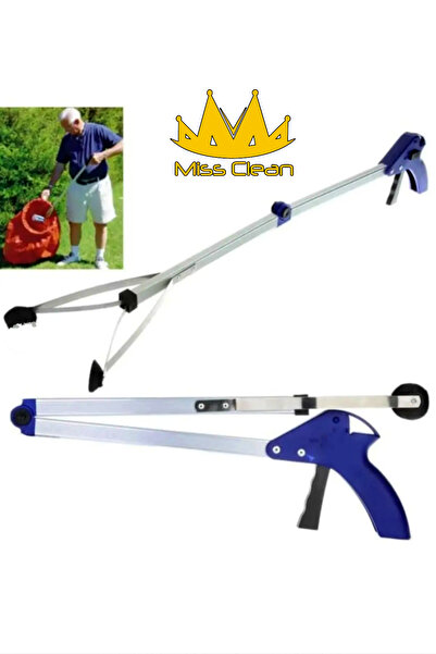 MissClean Garbage Collection Apparatus Clamp 80cm Folding Rod Waste Mask Leaf Garbage Collection