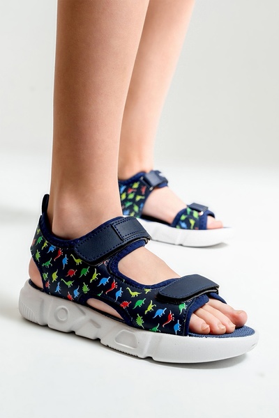 mnpc Чоловічі дитячі сині анатомічні спортивні сандалі