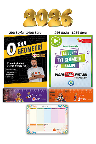 REHBER MATEMATİK YAYINLARI 0 dan Geometri - 49 Günde Tyt Geometri Kampı Video...