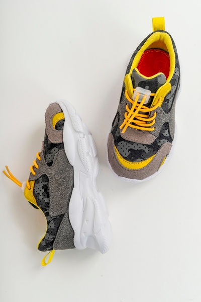 mnpc Erkek Çocuk Gri Ortopedik Destekli Spor Ayakkabı