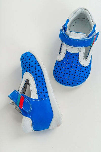 mnpc Unisex Children's Sax-White Leather First Step Shoes with Orthopedic Support