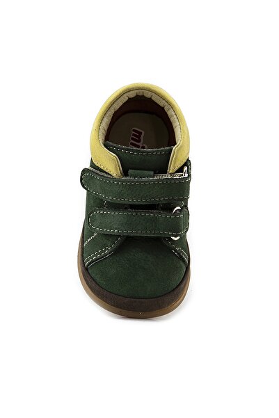 mnpc Unisex Children's Khaki Leather First Step Boots with Orthopedic Support