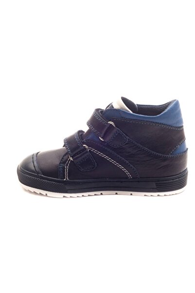 mnpc Boy's Navy Blue Leather Orthopedic Supported Children's Boots