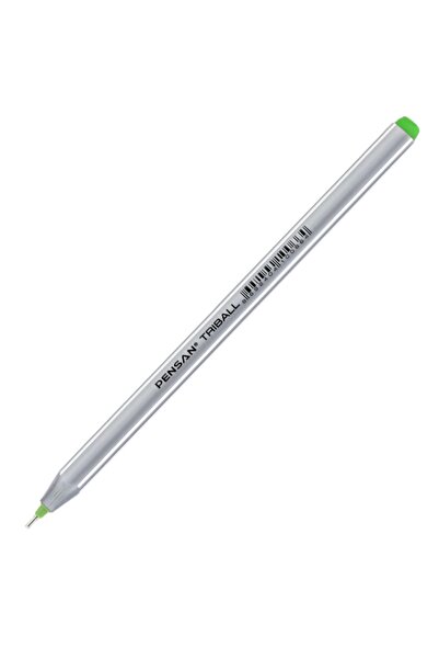 Pensan قلم حبر جاف تريبال 1.0 ملم كرة خضراء فاتحة 12 لي 1003