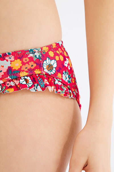 Penti Kırmızı Alexis Frill Slip Bikini Altı