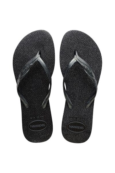 Havaianas فانتازيا شبشب نسائي أسود لامع 0006