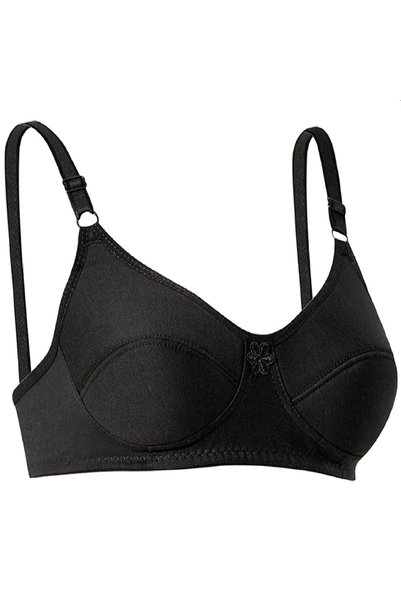 Ebru Set of 4 Padded Underwireless Gathering Combed Cotton Sponge Bra Inci1301