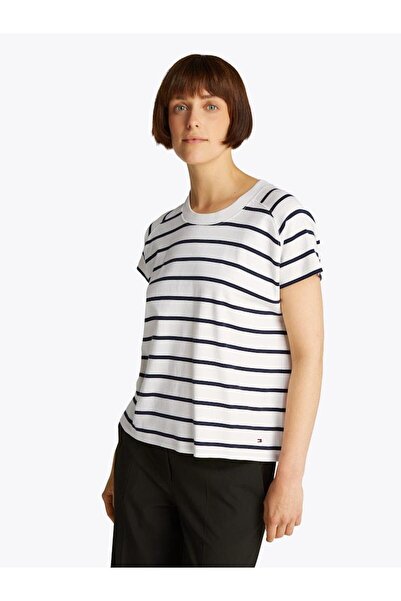 Tommy Hilfiger Kadın RLX MODERN CODY CAP SLEEVE T-shirt