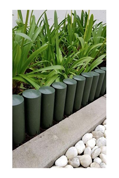 trendbahce Plastik Çim Bordürü 2.3 Metre Çim Ayırıcı Yeşil