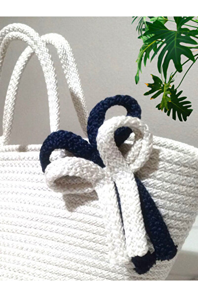 AZR HOME DESİGN Jute Rope Handbag Handbag Daily Bag