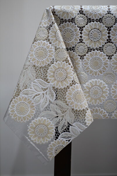 Soft Kare Premium Lace Look Pvc Tablecloth – Wipeable, Waterproof Oilcloth, Easy to Clean