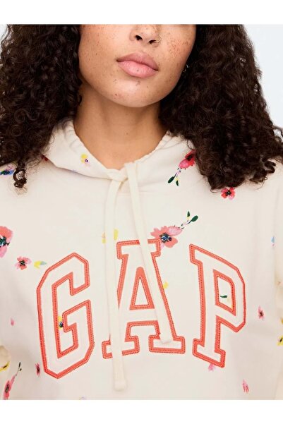 GAP Γυναικείο φούτερ με κουκούλα V-Frch Ft Herıtage Po Hd ΡΟΖ
