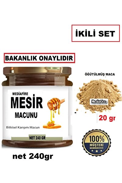 MediaFire Optiviam. Macunu 240gr Mesir Macunu Ve Maca, Tozu20gr