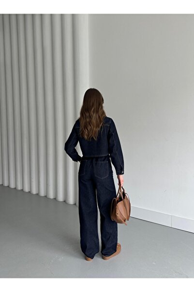 Laluvia Elasztikus derékú nadrág farmer szett