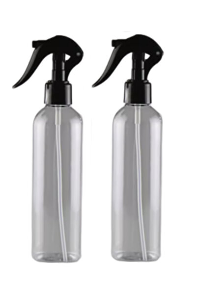 JUIWI 2li Set Çok Amaçlı Boş Mika Uzun Şişe Plastik Pet Şişe Sprey Başlıklı F...