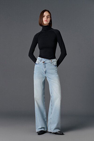 VATKALI V1991 Blugi cu talie încrucișată