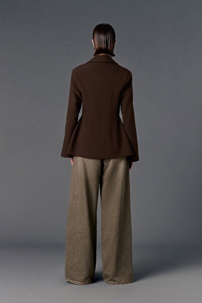 VATKALI V1991 Φαρδύ τζιν με φαρδιά πόδια