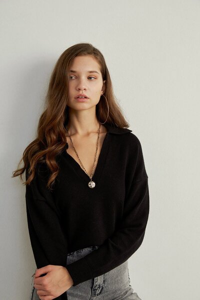 VATKALI Polo Collar Sweater