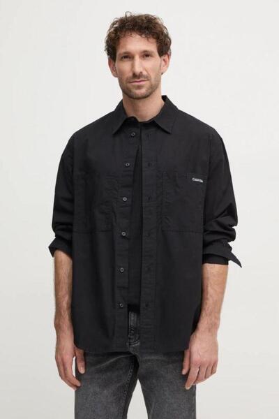 Calvin Klein COTTON POPLIN RELAXED SHIRT