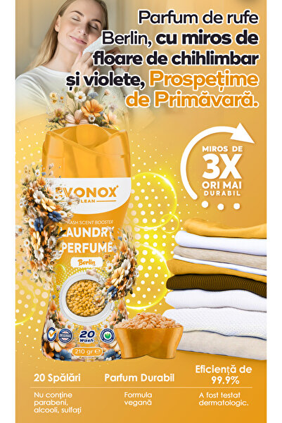Evonox Rufe Berlin Perfume Pearls 210g – Violet & Amber Flower, Intense and Long Lasting