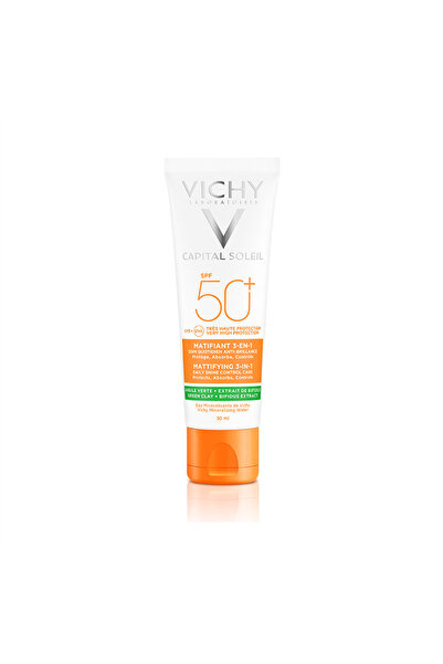 Vichy Capital Soleil Cremă de protecție solară matifiantă cu spumă 50+ 50 ml
