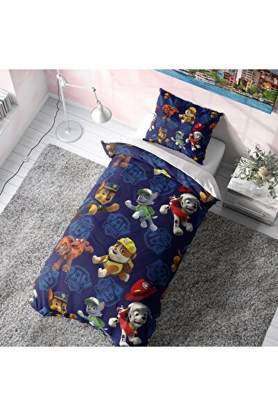 Viadela Lacivert Paw Petrol Nevresim Takımı (Çarşafsız)