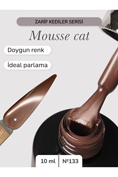 Nail Republic Kalıcı Jel Oje Profesyonel Manikür Jeli - Mousse Cat 133 Kedi G...