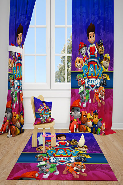 dekomingo ALBASTRU ROSU PAW PATROL MODELAT 2 ARIPI CURTINA DE BAZĂ