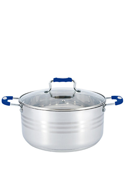 Wilson By Styli طاجن ويلسون من الفولاذ المقاوم للصدأ باللون الفضي بمقبض سيليك...