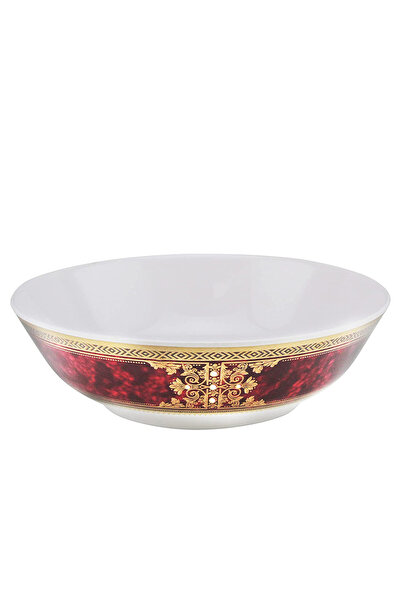 Moda Cucina By Styli Moda Cucina Melamine Round Open Serving Bowl Ethinic Red 20cm