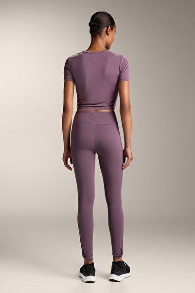 Oysho Modal blend short-sleeved knot T-shirt