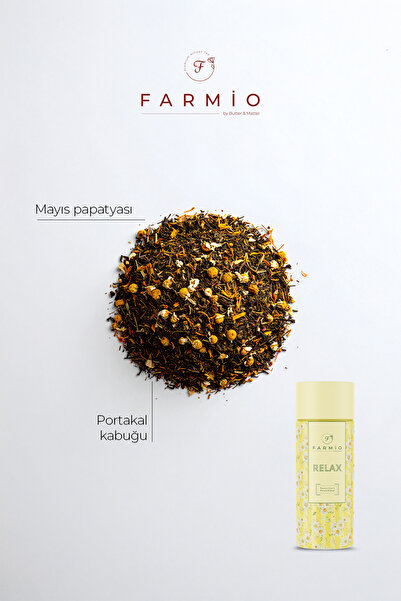 FARMİO RELAX TEA –Papatya Çayı – 40gr – Portakal Kabuğu ve Mayıs Papatyası