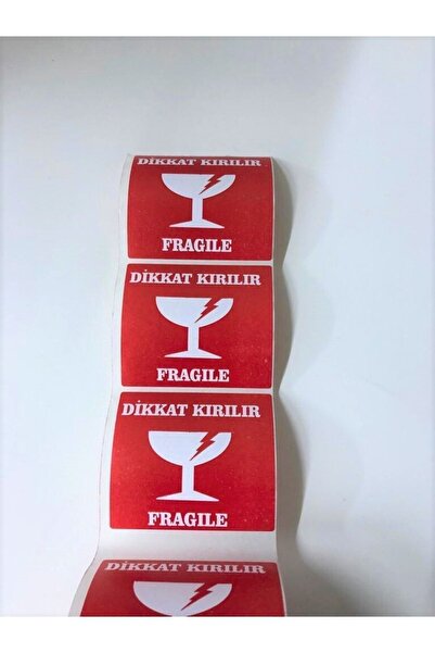 Burdabuldu Attention Breaks Label 7 cm X 8 cm 1,000 Pieces