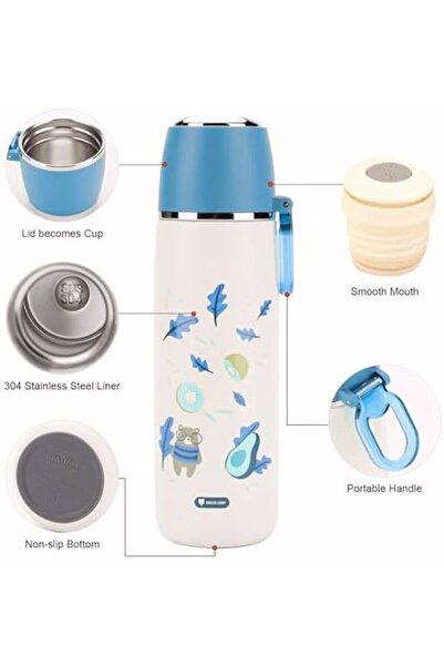Twisoo Stainless Steel Vacuum Thermal Flask Bottle Double Wall Insulated Bottle Leak Proof for Tea C