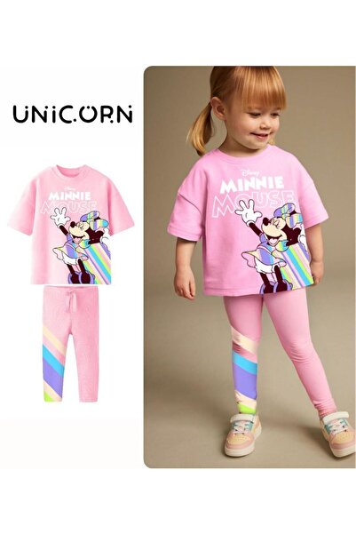 shop طقم بناتي مكون من قطعتين من القماش القطني المرن المطبوع من ميني مع جوارب...