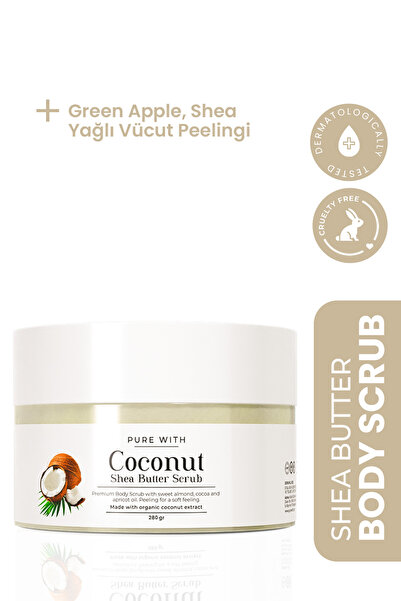 Pure With Hindistan Cevizi Shea Butter Scrub Besleyici Arındırıcı Yenileyici ...
